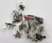 Bịch nút nhấn tổng hợp, 14 loại, mỗi loại 10 cái từ 3x6x2.5mm đến 12x12x8mm